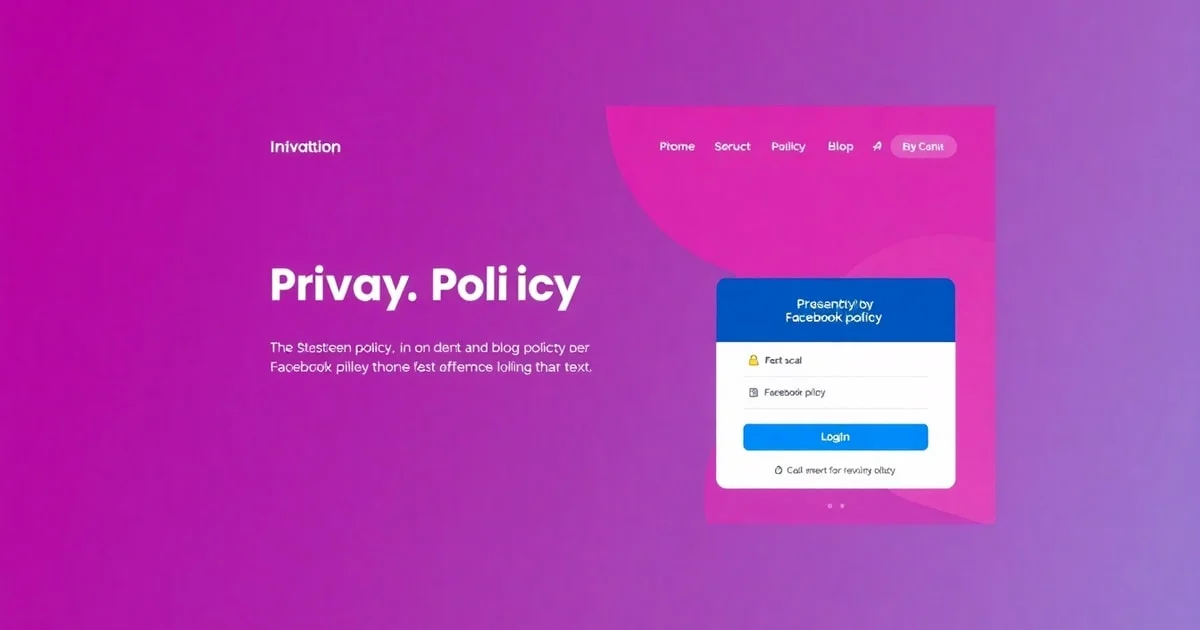 Chính Sách Quyền Riêng Tư Cho Website Đăng Ký Trên Facebook Kết Hợp Định Dạng Hình Ảnh Tốt Cho Website: chiến lược tối ưu hiệu quả 2026